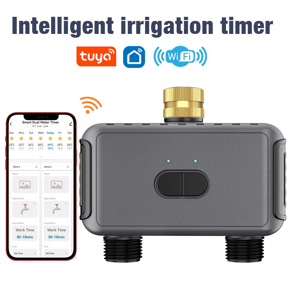 Smart Garden Monitoring System - Temporizador de agua inteligente Tuya WiFi,