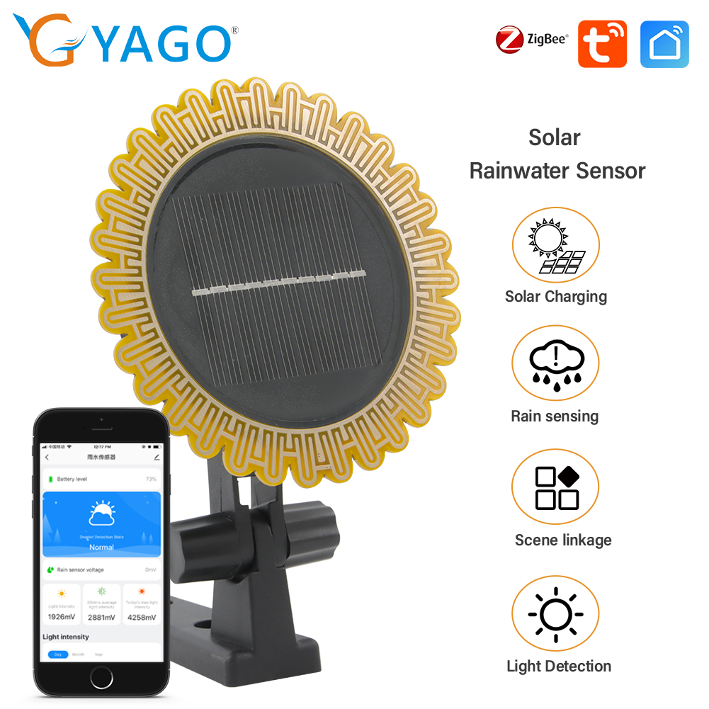 Smart Garden Valve - Tuya Zigbee Sensor Solar de luz