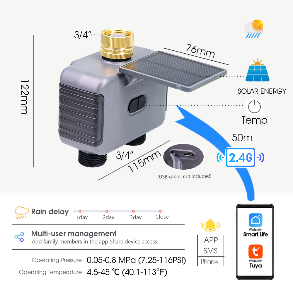 Temporizador de Riego Intelige - Smart Garden Valve reseña y precio