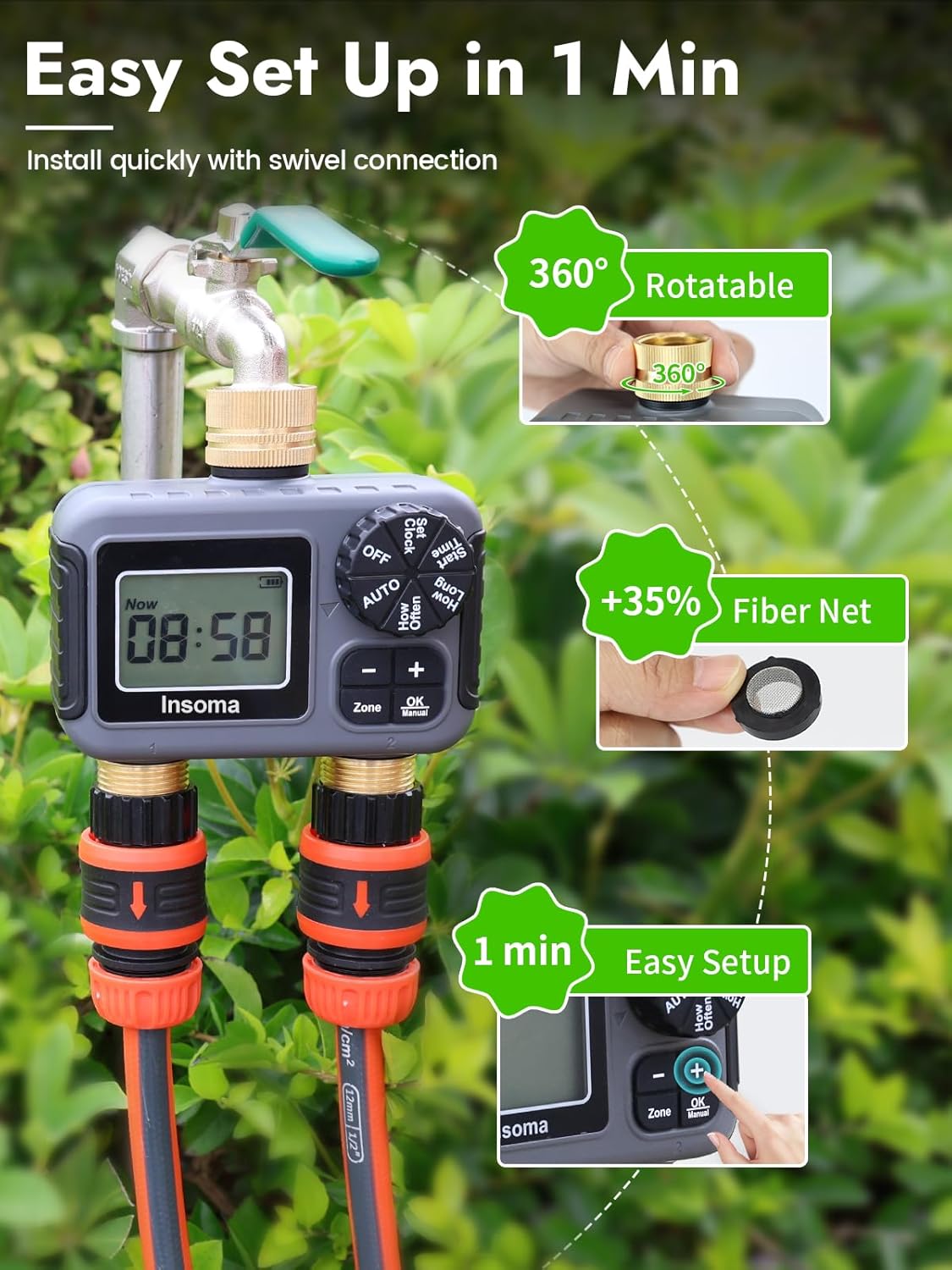 Sistema de riego inteligente I - Smart Garden Sphagnum Moss reseña y precio