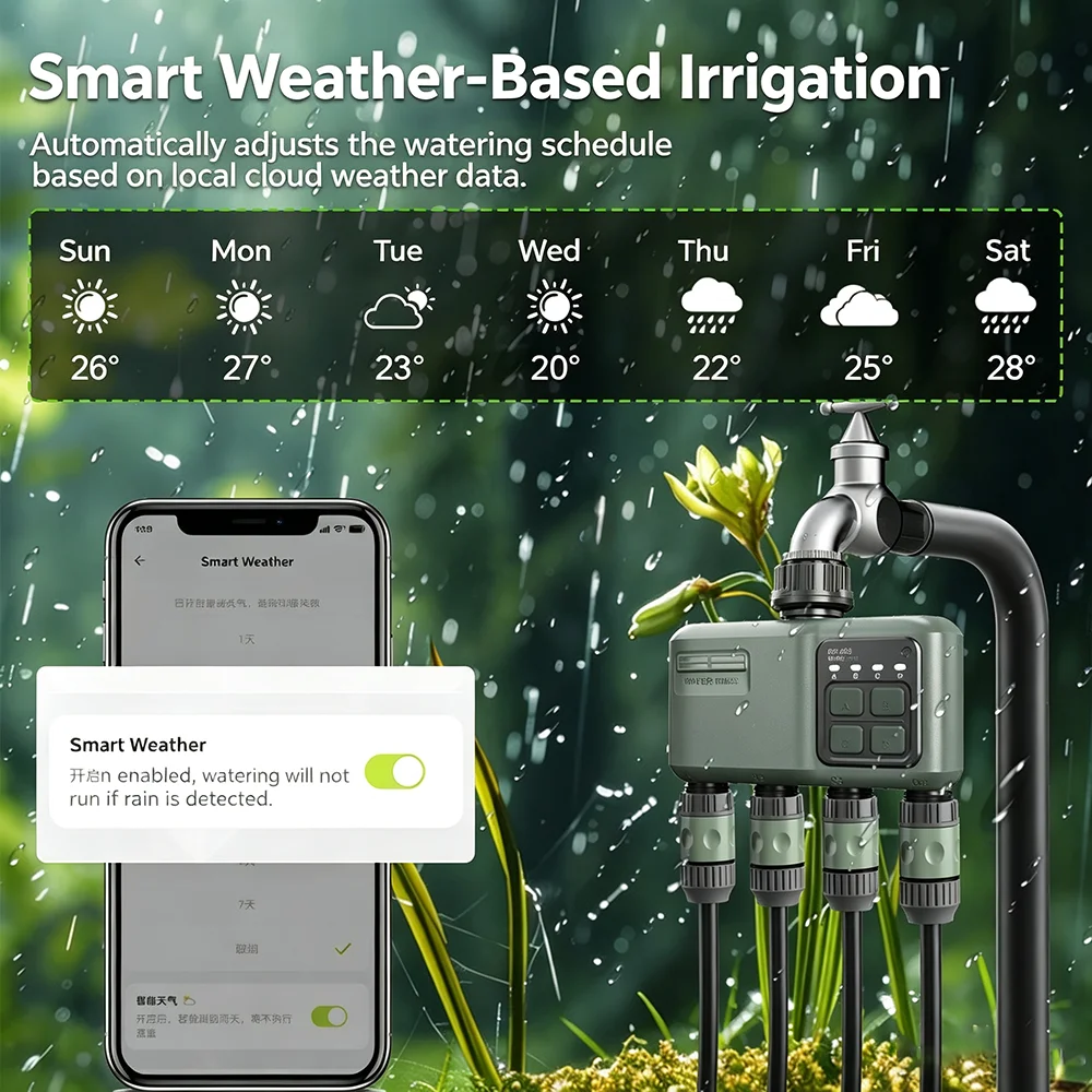 Temporizador de Riego Intelige - Smart Garden Valve reseña y precio