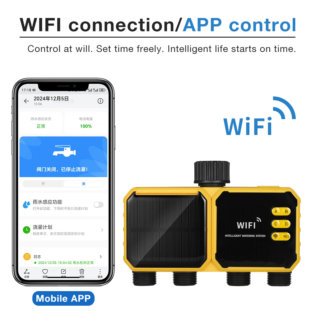 Temporizador de Riego Solar Wi - Smart Garden Monitoring System reseña y precio