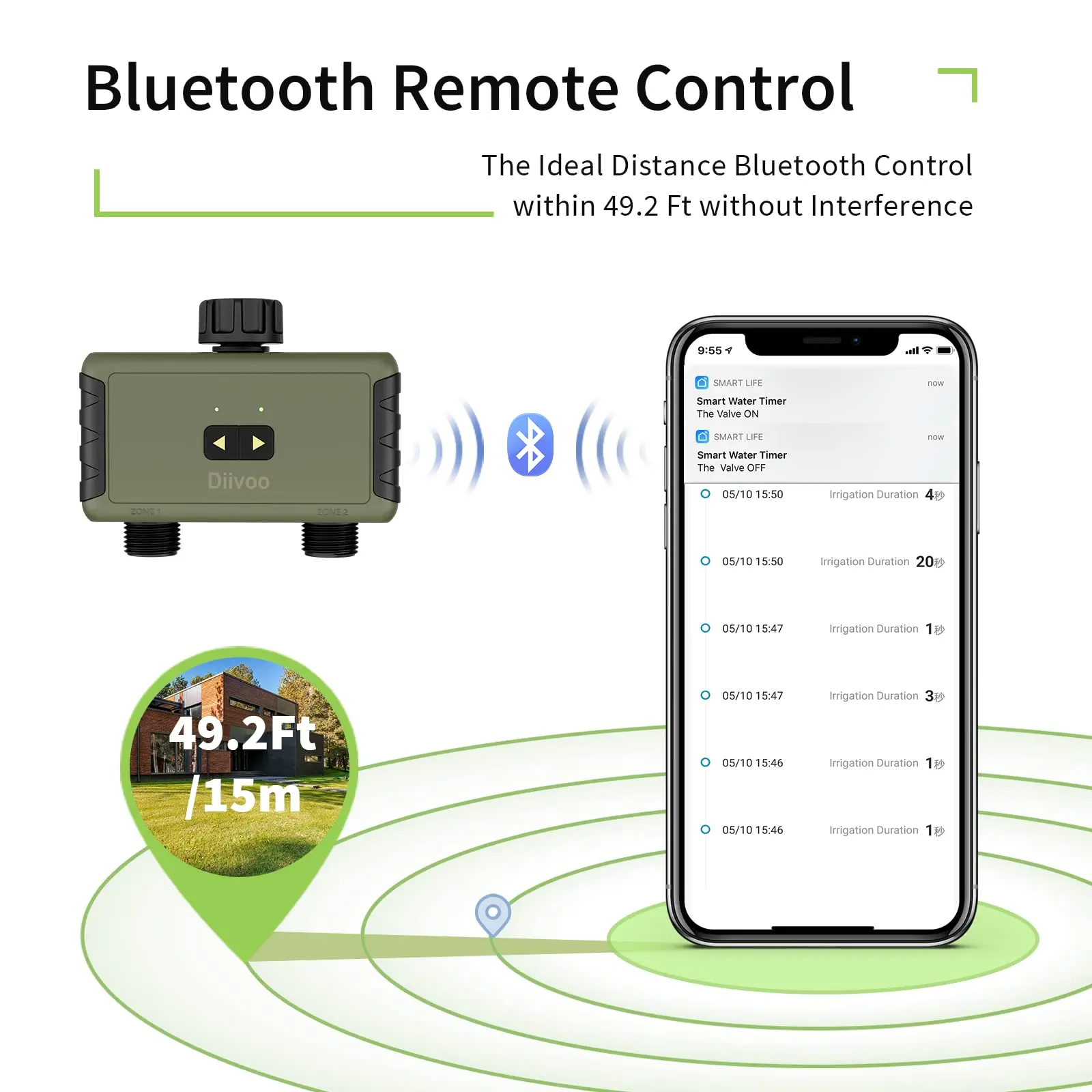 Temporizador de Riego Diivoo c - Smart Garden Valve reseña y precio